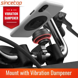 Aluminum Motorcycle Handlebar Anti Vibration Dampener Phone Holder Mountain Bike MTB Road Bicycle Motor Quick Mount Stand