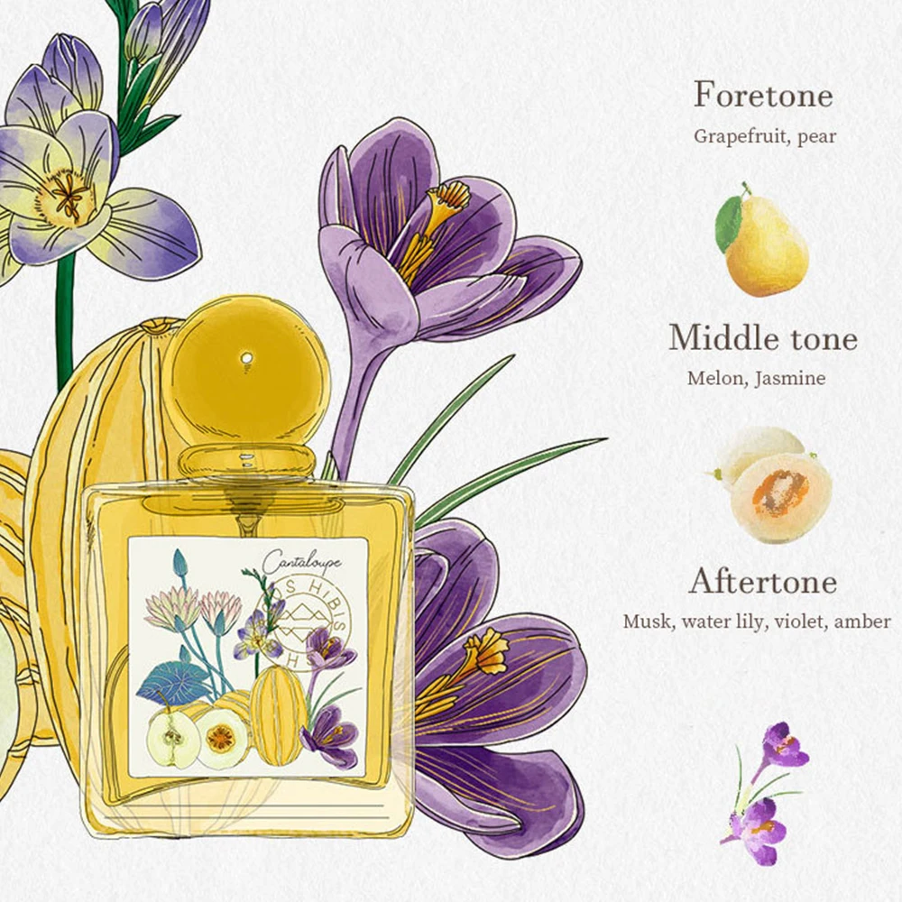 

50ML Women's Perfume Long-lasting Light Fragrance Fresh Fruity and Floral Purfumes Original Brand Fruit And Floral Series