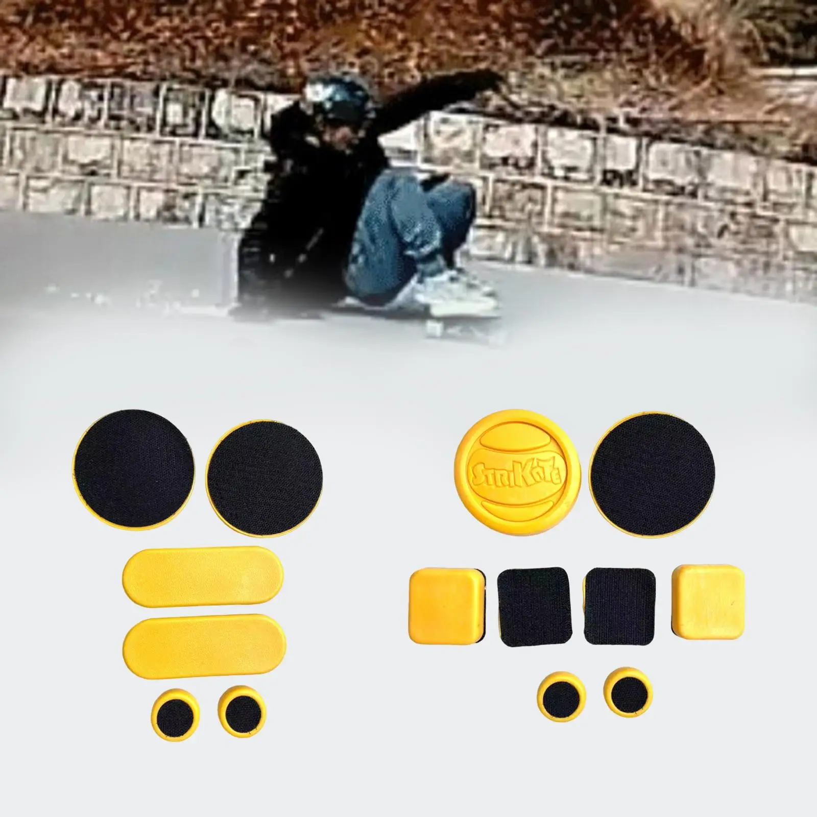 

Replacement Longboard Gloves Slide Hand Palm Protection Palm Pucks & Finger Pucks Longboard Downhill Protective Gear Hand Guard