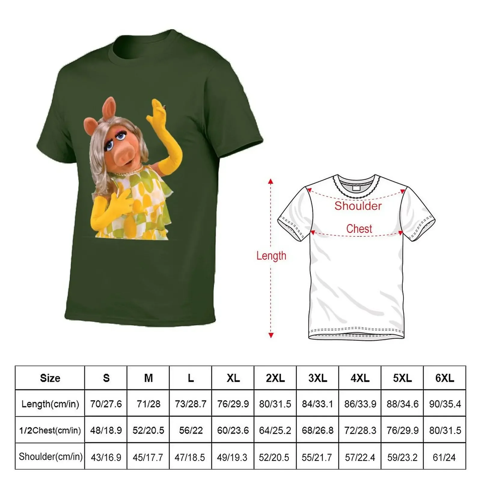 STAR OF THE SHOW PIGGY T-shirt blanks shirts graphic tees mens t shirt