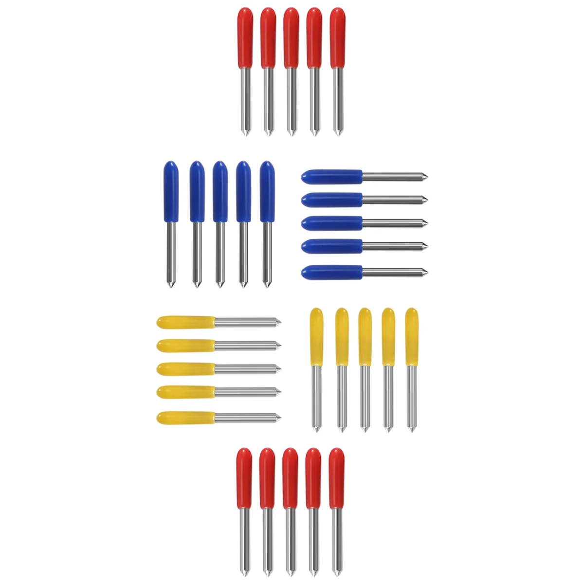 ABYL 30Pcs 30 45 60 Degree Roland Cutting Plotter Cutter Knife Blades Offset