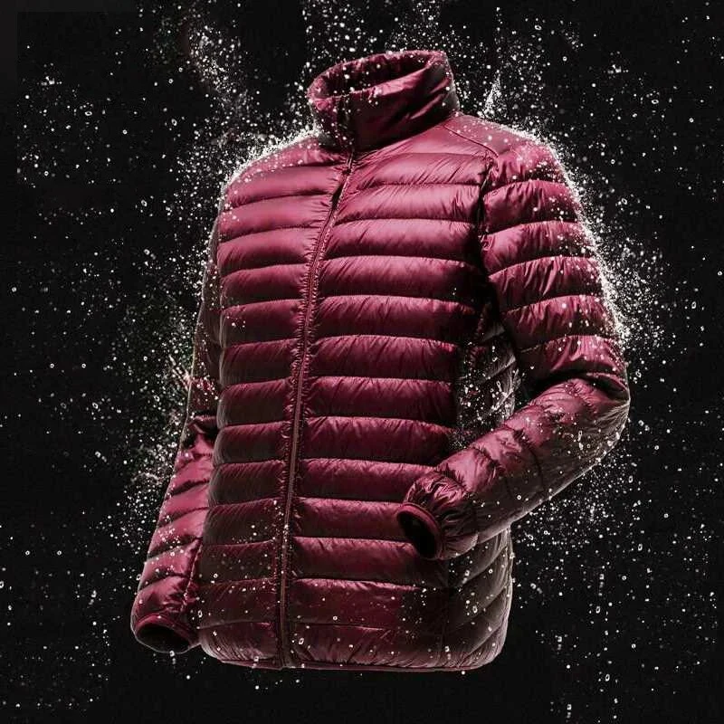 2023 giacca primaverile da uomo Ultra leggera sottile 90% piumini d\'anatra bianchi cappotto primaverile portatile Casual per uomo piumino parka