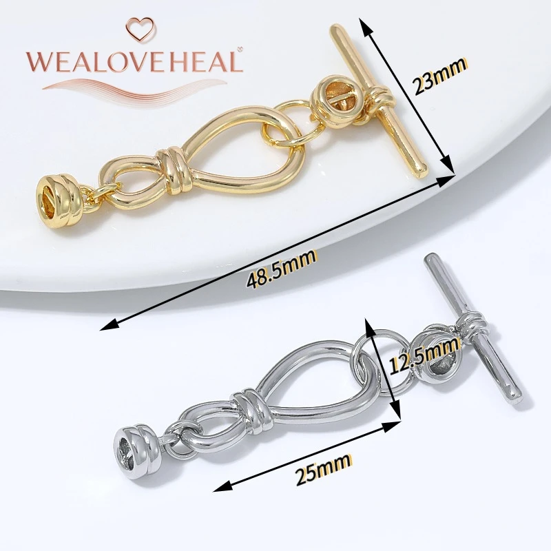 18K vergoldeter Messing-Unendlichkeits-Verschluss mit Endkappe für DIY-Armband- und Halsketten-Schmuckherstellung. – Detail 16