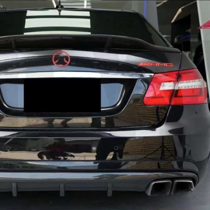 For Mercedes Benz E-Class W212 E320 E300 E260 E200 E180 4-door carbon fiber rear trunk lid spoiler wing 2009 2010 2011 2012 2013