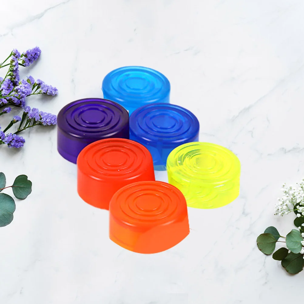 

6 PCS Effect Pedal Cap Guitar Topper Foot Protection Button Toppers Footswitch Caps