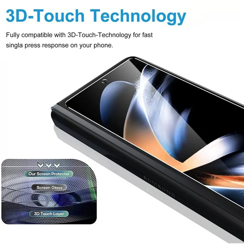3PCS Tempered Glass For Samsung Galaxy Z Fold 5 4 3 HD Clear Premium Front Screen Protector For Samsung Z ZFold 6 5 Fold5 Film