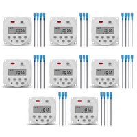 2025 New-8X SINOTIMER 1 Second Interval 12V Digital LCD Timer Switch 7 Days Weekly Programmable Time Relay Programmer CN101S