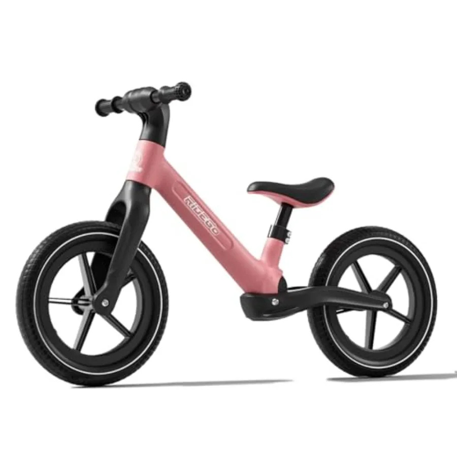 

14 Inch Balance Bike for 36 Years: Lightweight Air Rubber Tires, Adjustable Seat, Durable Push Bicycle Gift for Boys Girls