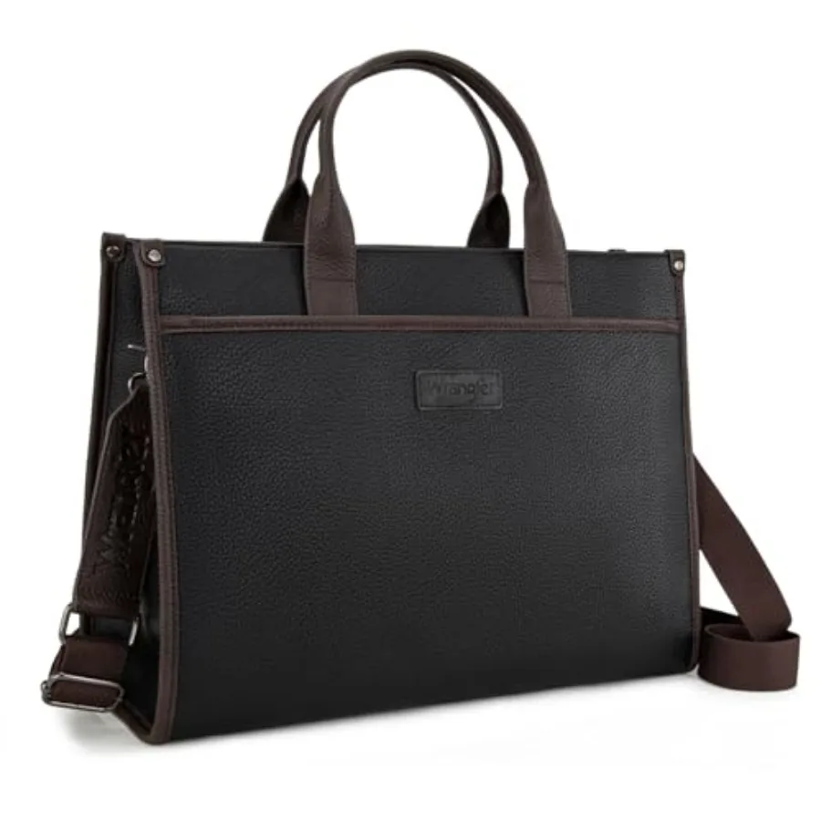 

Wrangler Laptop Bag for Women 15.6 Inch Vintage Work Tote Bag for Business Briefcase Handbag with Adjustable Shoulder Strap