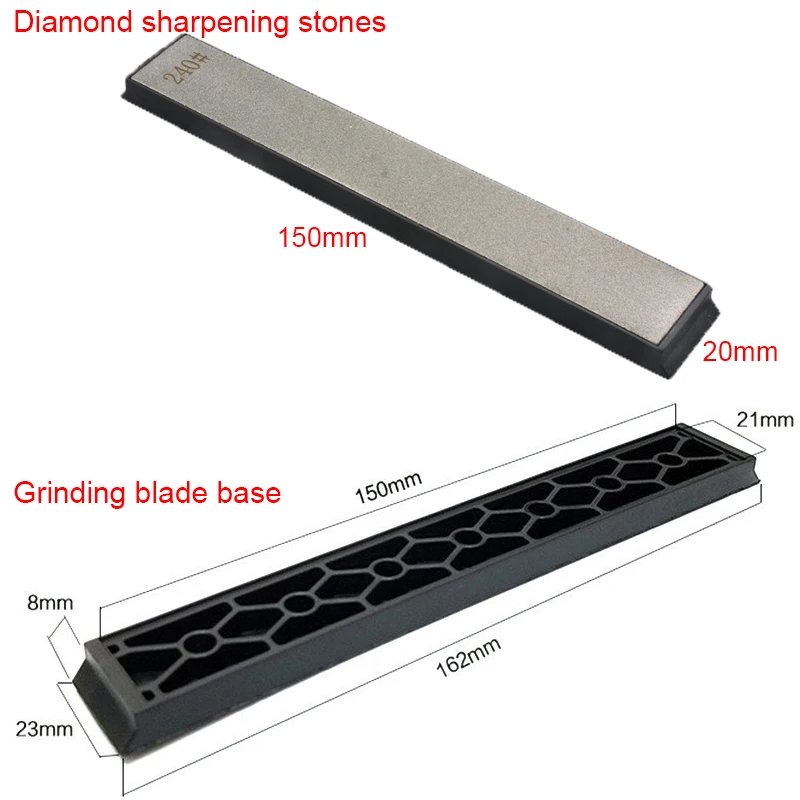 1PCS 80-3000 Grit Diamond Sharpening Stones With Base Knife Sharpener Grinding Tools Sharpen Bar Whetstone Replacement Stone