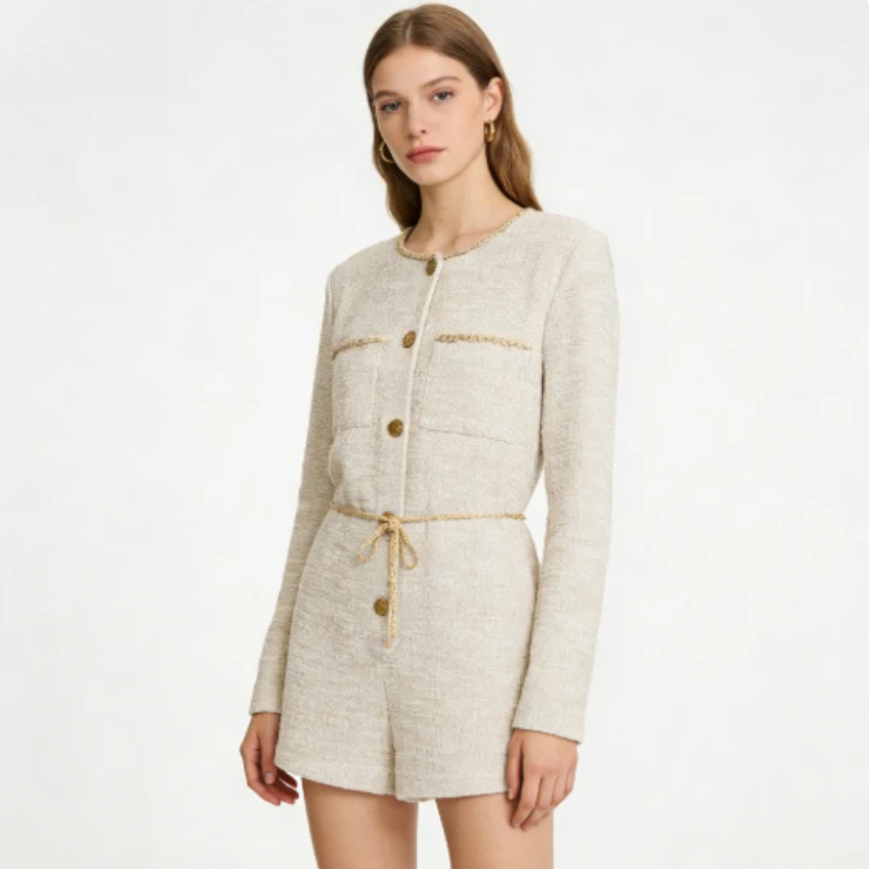 

Versatile European and American style women's clothing new French fashion temperament slim women's clothing jumpsuit