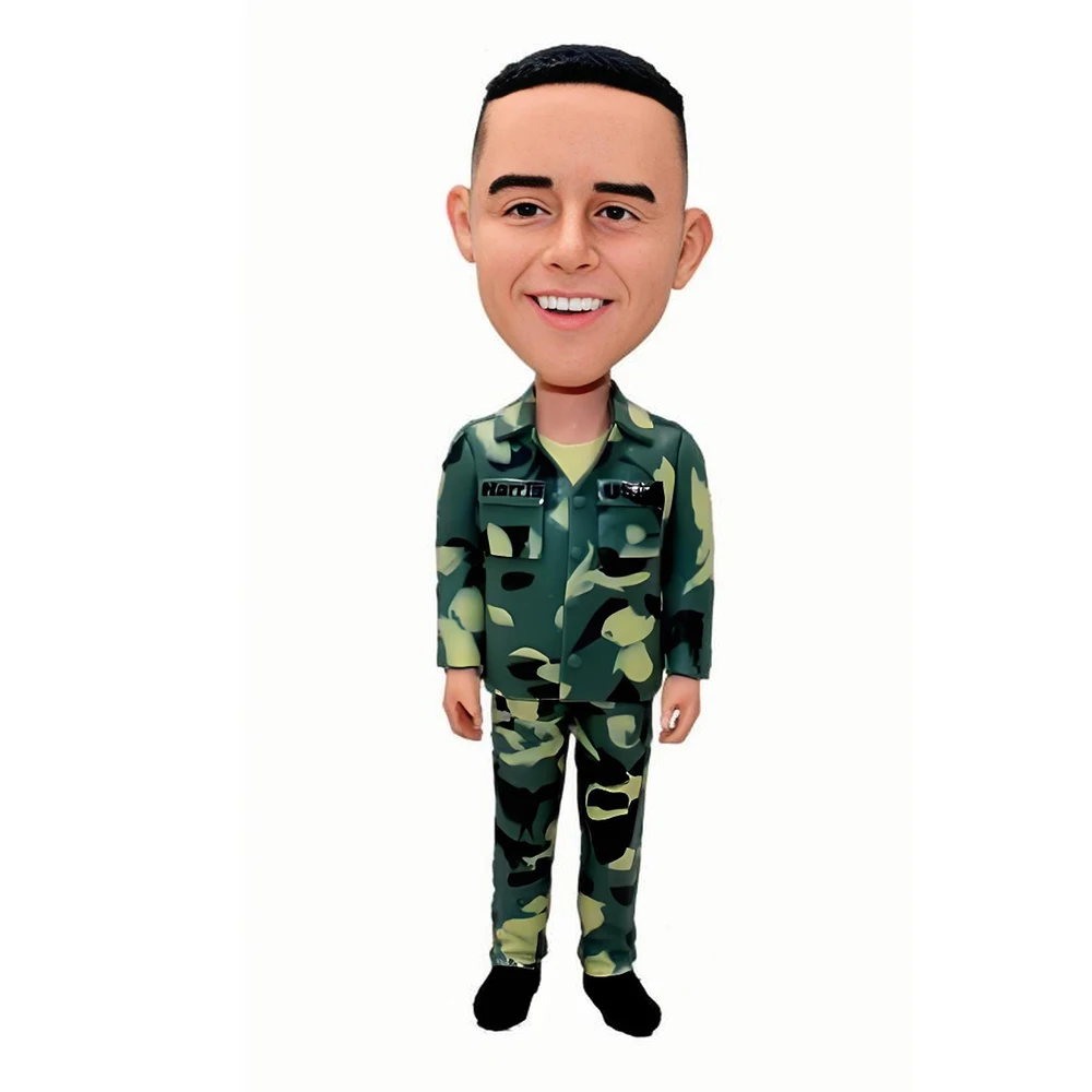 Custom Bobblehead Soldiers,Personalized Custom Full,Based on Your Photo,Personalized Unique Handmade Bobbleheads Figurine