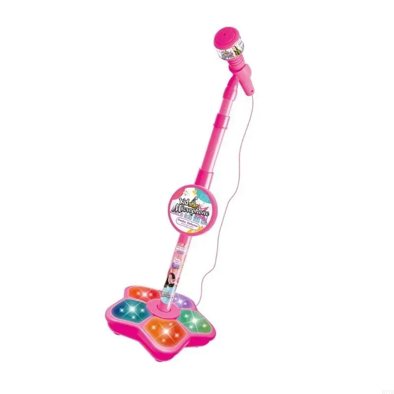 D7YD Microfono portatile Giocattolo Karaoke in piedi Strumento musicale per bambini