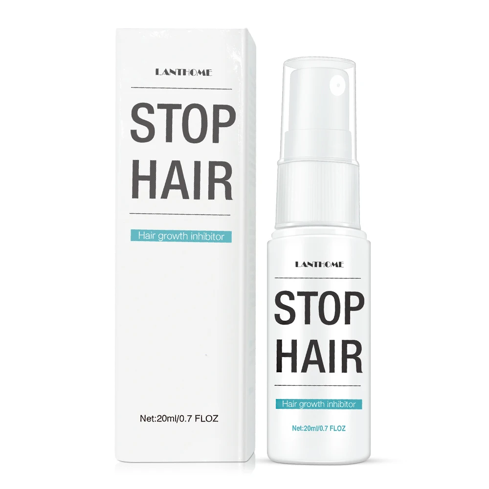 Spray de depilación indoloro permanente, esencia inhibidora del crecimiento del vello, para detener el crecimiento del vello corporal, esencia de reparación, 20ml