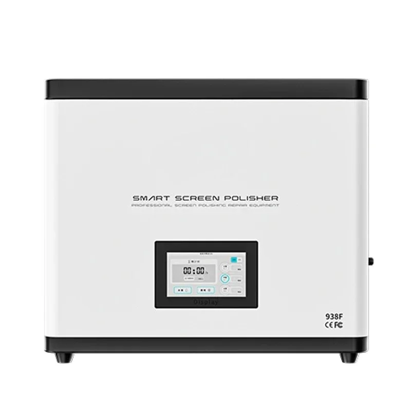 938F Mini Water Grinding Polishing Machine Desktop Type Display Scratches Polish Built-In Servo Motors 2 Stations