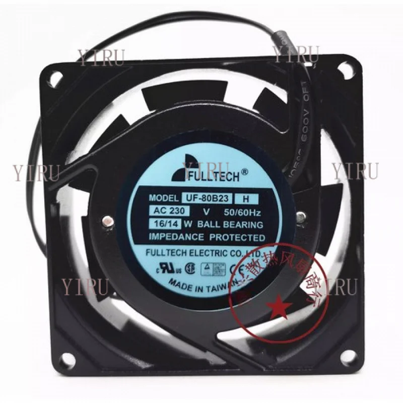 L  for FULLTECH UF-80B23 H 8025 AC230V 16/14W 8CM Cooling Fan