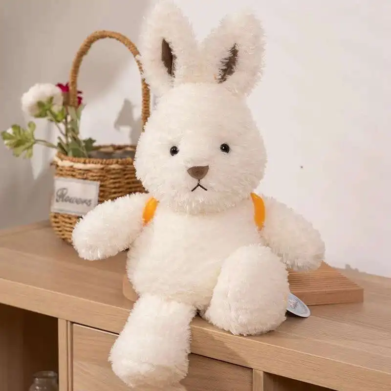 35CM New Cute Baby Rabbit Plush Toy Backpack, Kawaii Puppy Soft Animal Doll as a Birthday and Christmas Gift for Children