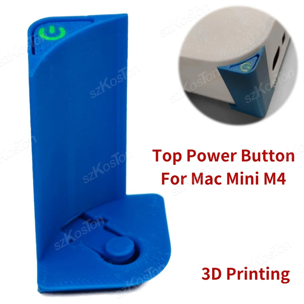 For 2024 Mac Mini M4 Computer 3D Printing Modified Power Button Top Power Button for Mac Mini M4 Pro PC Accessories