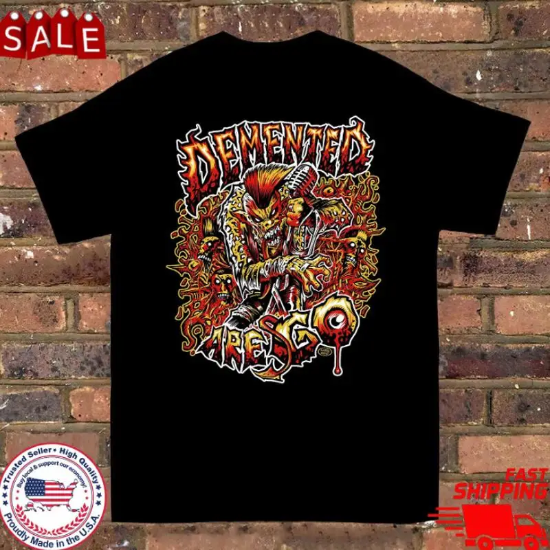 Demented Are Go Band Punk Skull T Shirt Full Size Et1309 All Color S 5Xl