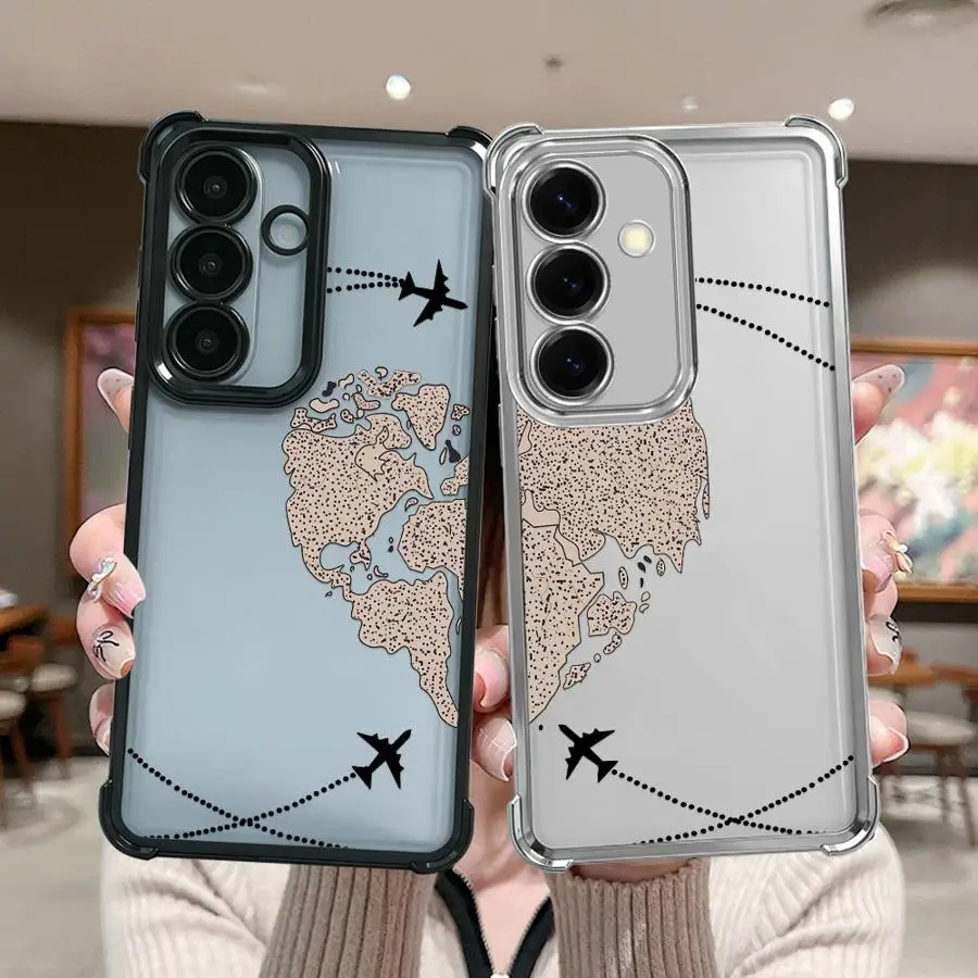 Travel Across The Globe Case for Samsung Galaxy A33 A25 A35 A36 A21s A16 A13 A24 A15 A52 A17 A26 Phone Cover