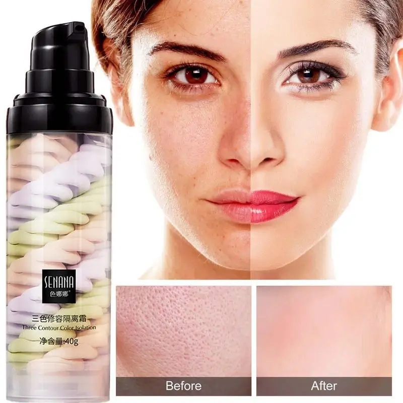 Ones Step Color Corrector tricolore correzione del colore sieri facciali trucco viso Primer Base isolamento crema pori invisibili