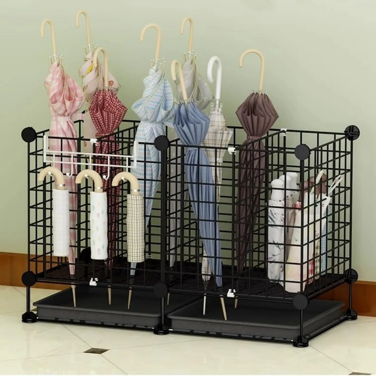 40Pcs Wire Cube Connectors Plastic Storage Cube Connector Wire Grid Cube Organizer Connector for Modular Closet Storage Shelving image 4