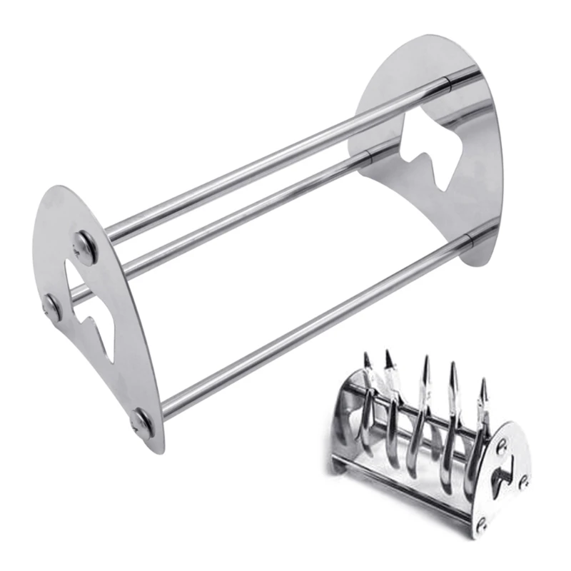 Dental Pliers Rack Dental Pliers Shelf Orthodontic Pliers Rack Forceps Placement Stainless Steel Stand Holder Rack