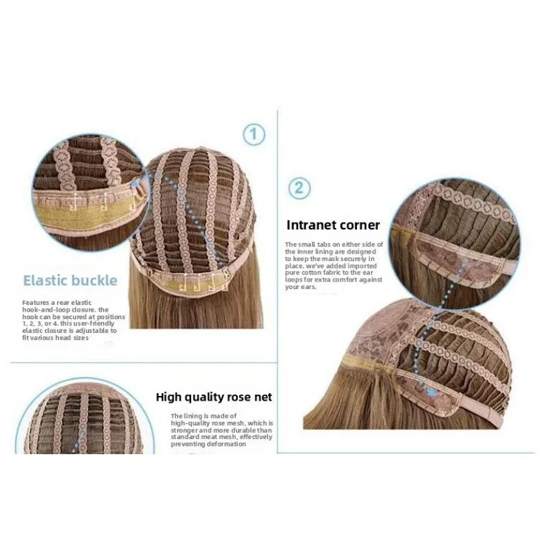 Perruque longue bouclée blonde brune pour hommes avec barbe pour cosplay, cheveux synthétiques résistants à la chaleur pour costume de super-héros, fête d'Halloween,