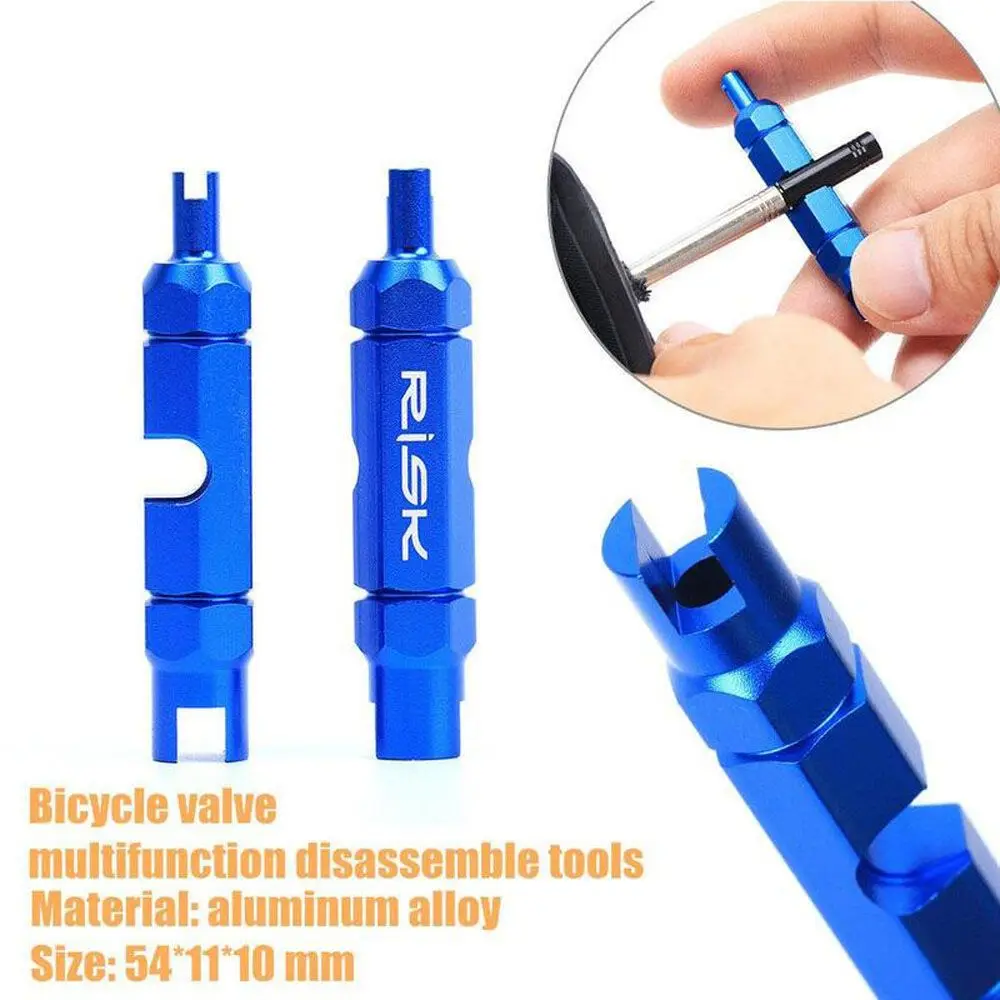 

MTB Double-head Aluminum alloy American French Valve Valve Core Remover Disassembly Tackle Gas Valves Tools Removal Tool