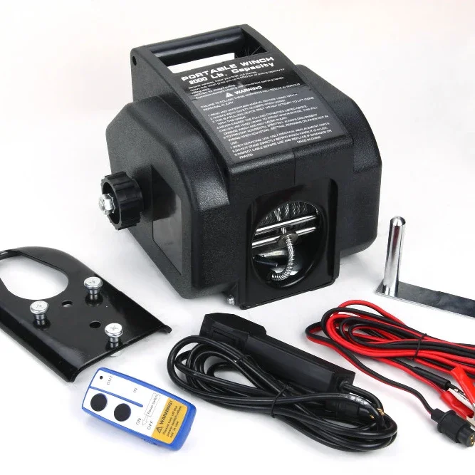 Портативный 2000 фунтов 3500 фунтов 5000 фунтов 11000 фунтов 15000 фунтов 12 В беспроводной пульт дистанционного управления электрический прицеп для лодки для лебедки