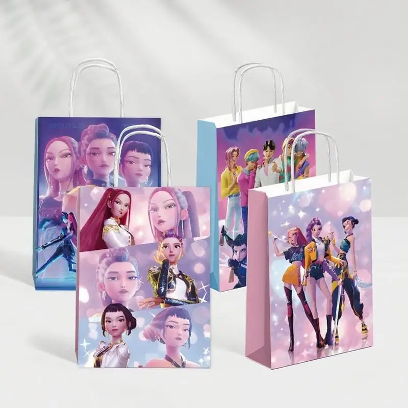 2025 نمط جديد مجموعة الصيد الساحرة موضوع الحلوى شنطة هدايا كرافت ورقة حقيبة ملصق ختم ورقة حقيبة يجب أن يكون هدايا لعيد الميلاد #5