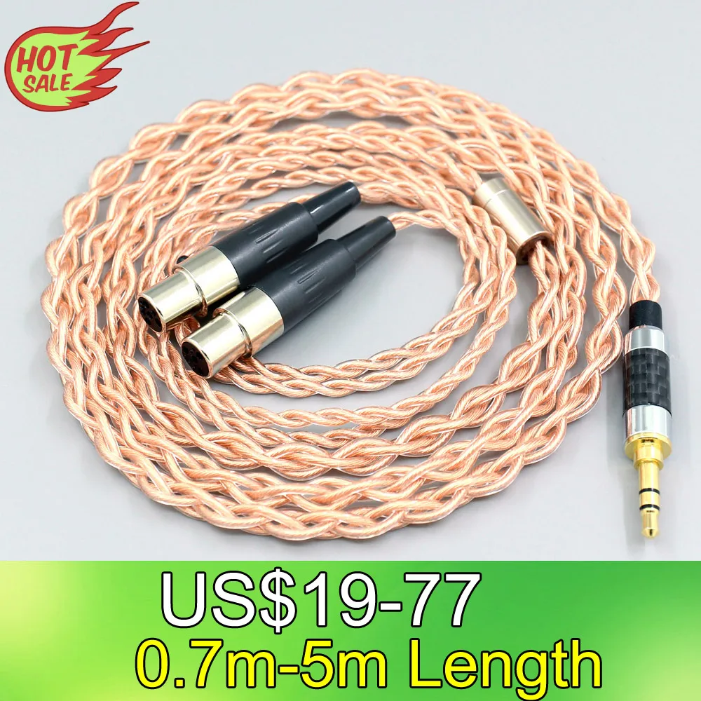 4 Core 1.7mm Litz HiFi-OFC Earphone Braided Cable For Audeze LCD-3 LCD-2 LCD-X LCD-XC LCD-4z LCD-MX4 LCD-GX lcd LN008080