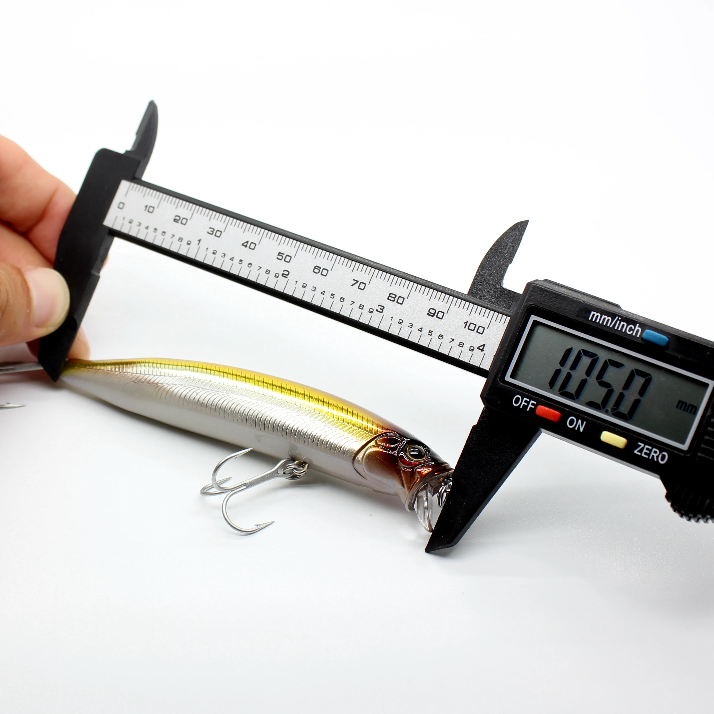 AOCLU Seebarsch Killer Schwimmender Wobbler 105 mm 17,9 g 0,1–0,5 m Harter Köder Minnow Jerk Angelköder Gewichtsübertragung Langwurfhaken – Detail 3