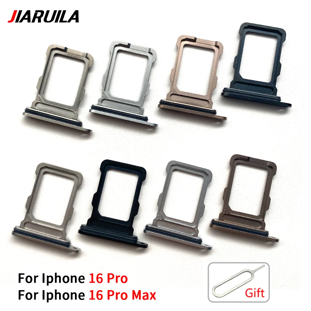 10Pcs\Lot Suitable SIM Card Tray Slot Holder Adapter Accessories For Iphone 16 Plus / For Iphone 16 Pro Max