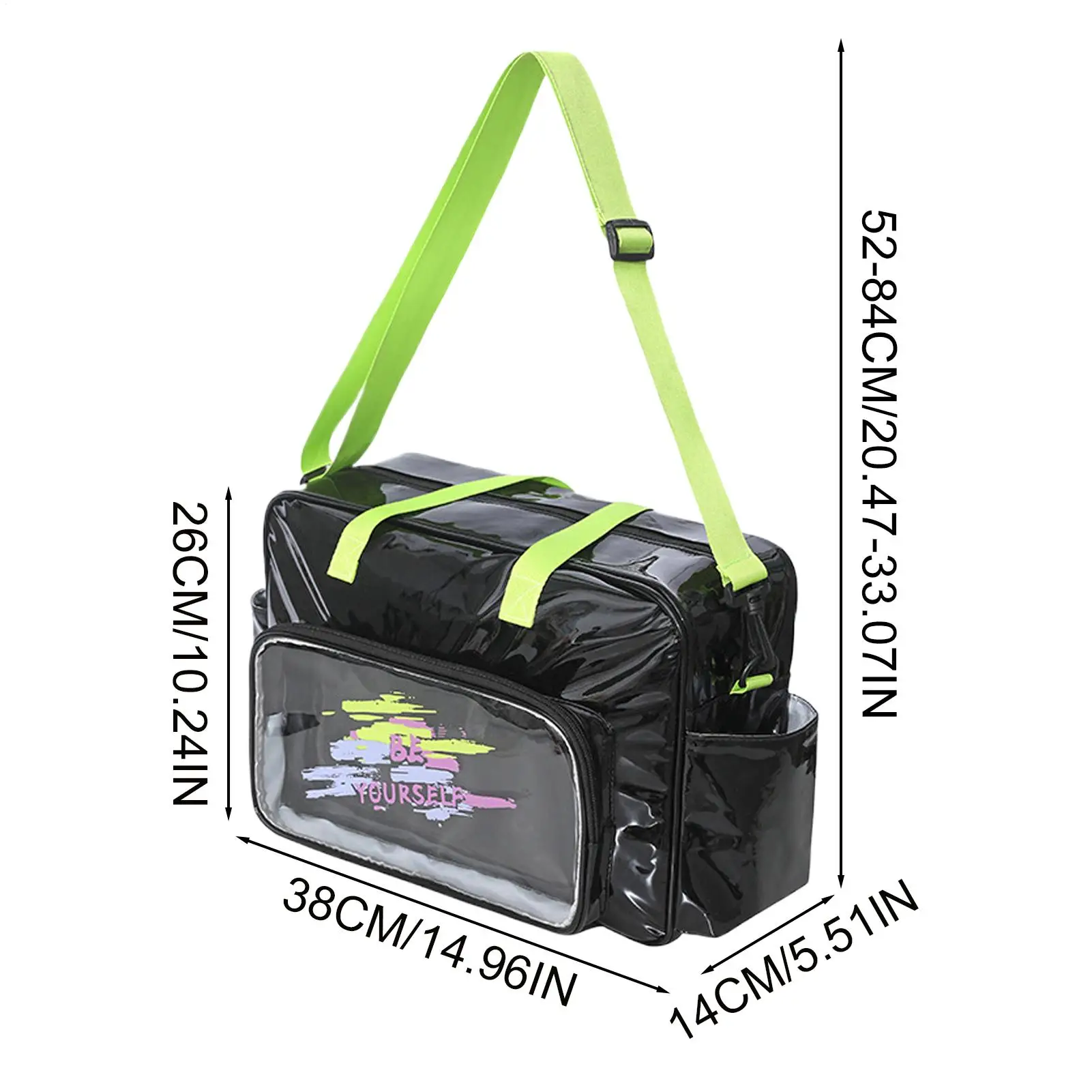 Gym Bags Waterproof Large Capacity Storage Sling Swimming Tote Carry On Bag With Adjustable Shoulder For Shower Stadium Hiking view 6