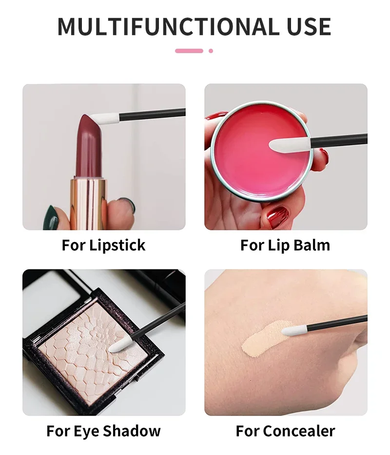 Micro brosse jetable en cristal, 100 pièces, pour enlever les cils, écouvillon, baguettes de Mascara, applicateur, brosses d'extension de cils, outils de maquillage