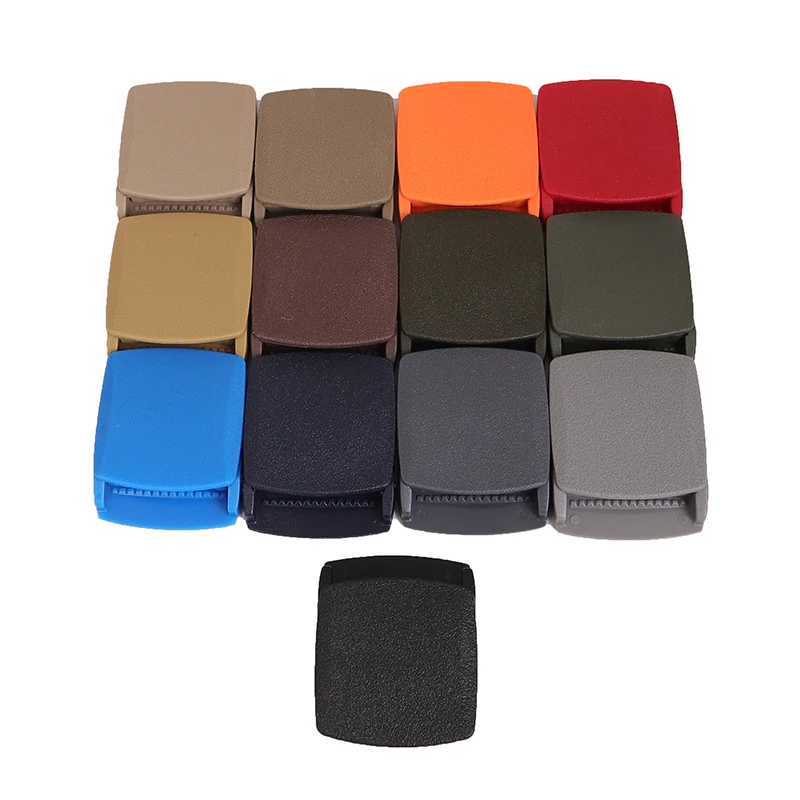 New Tactical Belt 38mm Plastic Eco Buckle Men's Canvas Military Adjustable Tied Webbing DIY Multicolor Casual Cowboy Belt Buckle