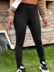 Slim Pencil Pants Women Summer Elastic Casual Stretch Skinny Leggings Fashion High Waist Black Pants Comfortable Streetwear