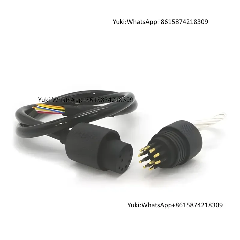 Underwater Male Connector IP69 Bh10m 10pin 5A Subconn Type 1/2-20unf Thread