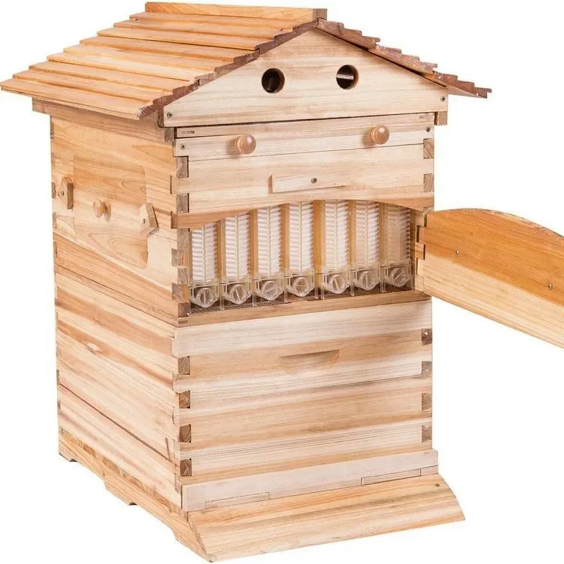 Automatic Honey Harvester Beehive Frame Self Flowing Honey Extractor Box for Beekeeping Supplies Apiary Equipment Tool Kit