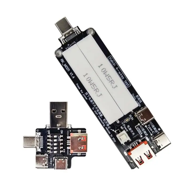 

652F USB C Диагностическое устройство Мониторинг напряжения и тока в реальном времени Измеритель сопротивления проводов 15А