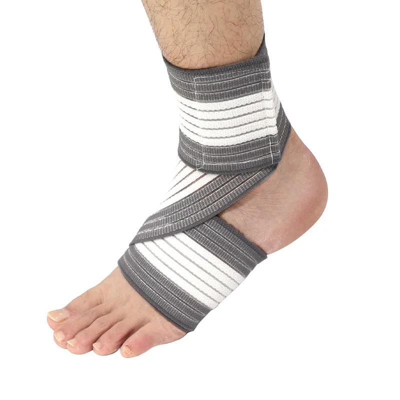Gym Sports Ankle Support Wrap, Breathable Elastic Compression Bandage for Knee Wrist Elbow, Training Strap