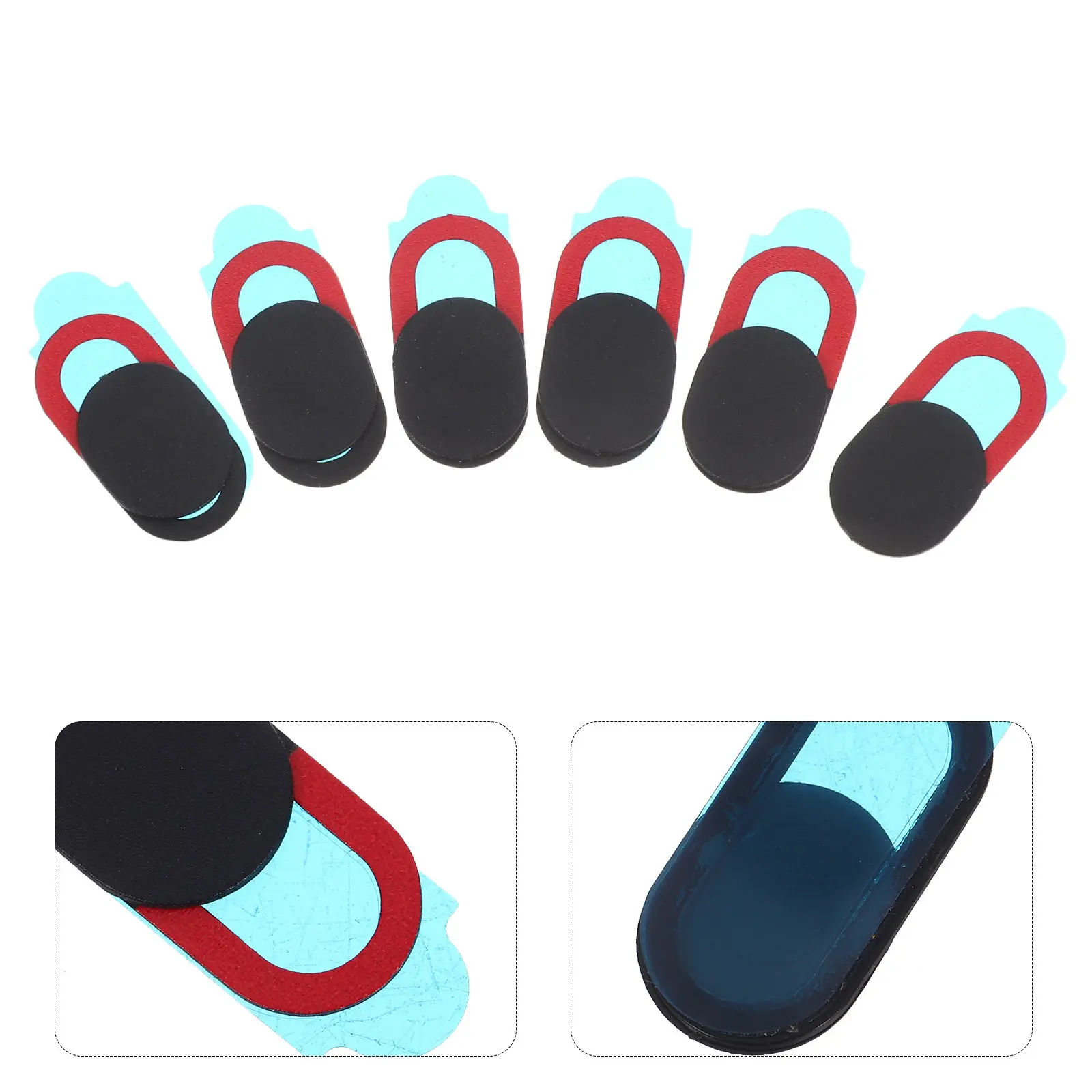 

6Pcs Oval Webcam Privacy Cover Slider Protective Sticker for Laptop Tablet Phone Webcam Privacy Shield Web Camera Cover