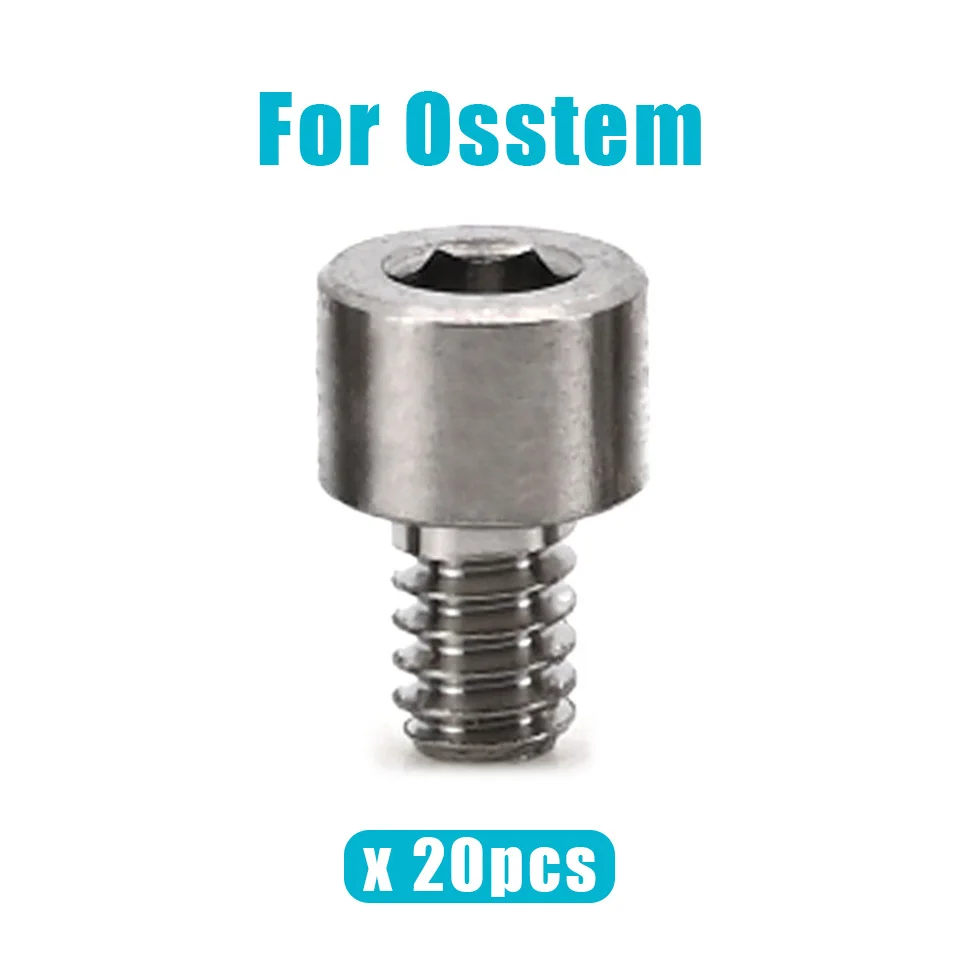 20Pcs Dental Lab Implant Bridge Screws Healing Abutment Assorted Sizes Premium Replacement Components for Oral Restoration