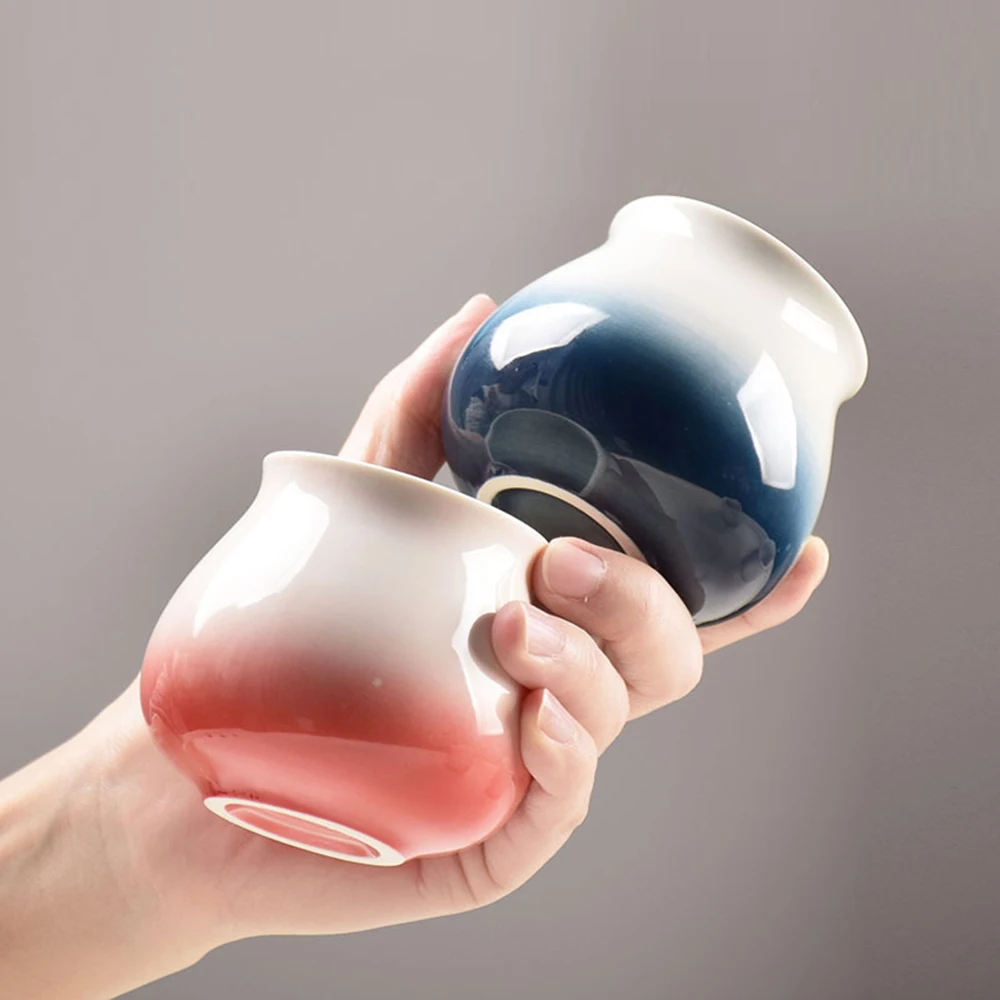 180ml Gradient Ceramic Coffee Mug Underglaze Color Series Design Hand Made Tasting Smell Cup