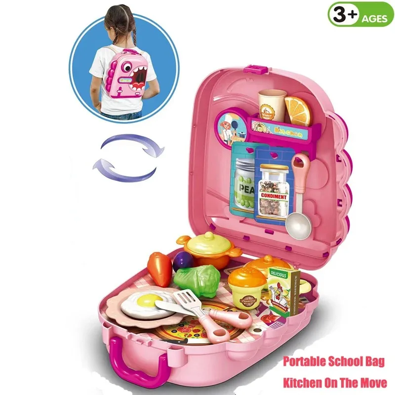 Set da cucina per bambini, set di giocattoli da cucina per giochi di finzione, set da gioco per bambini con strumenti da dottore di Amburgo, set da gioco per bambini
