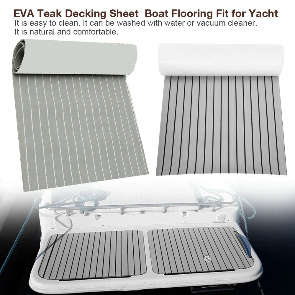 Eva-Schaum Deckbeschläge for Boat Yacht Marine Bodenbelag Non-Slip Rug Mit Kleberücken Synthetische Teakholz Bodenbelag – Detail 1