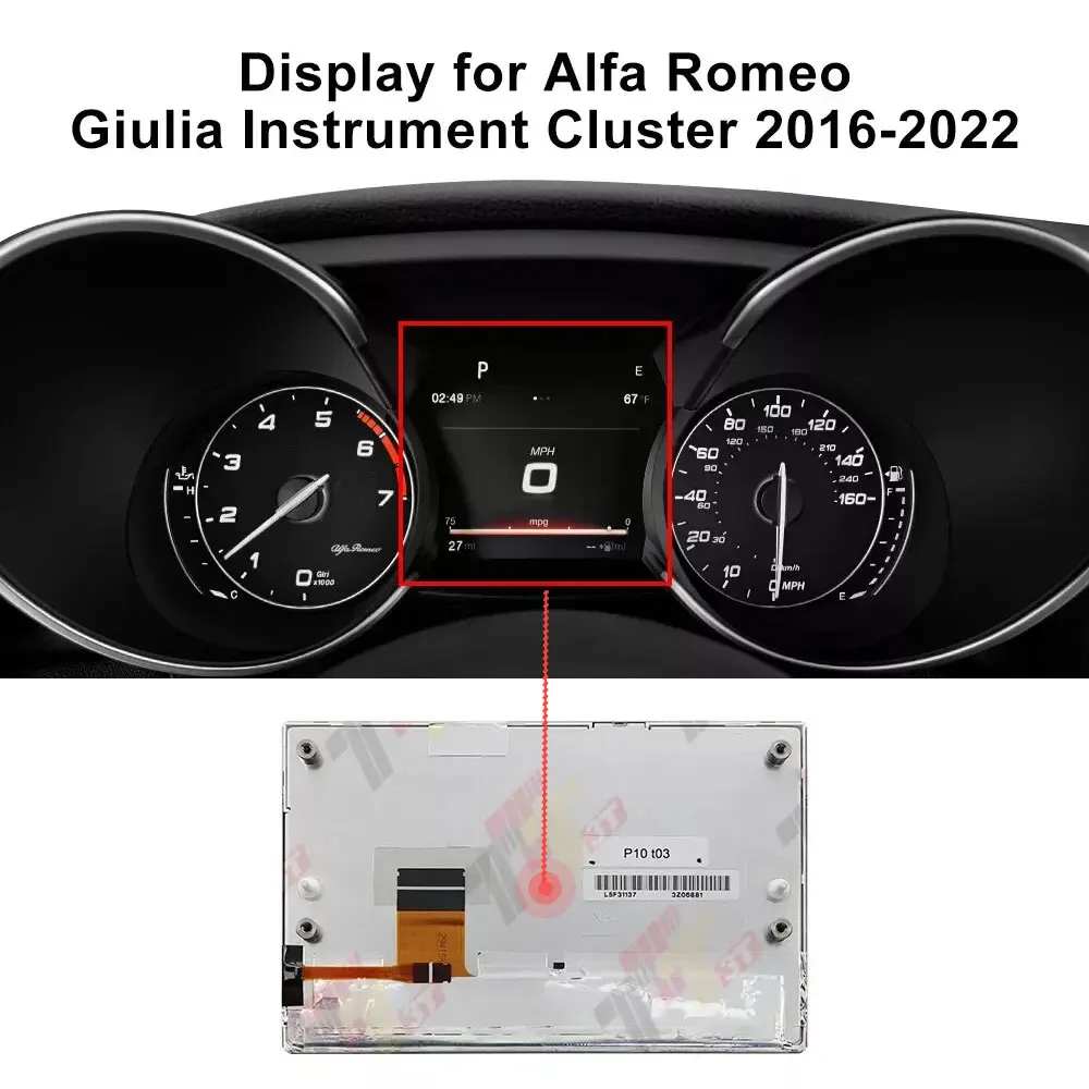 

Display for Alfa Romeo Giulia Instrument Cluster Repair