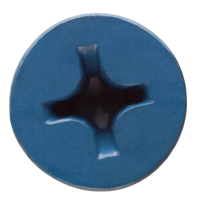 

Flash Trend 200PCS 3/16 X 1-1/4In Blue Flat Phillips Concrete Diamond Point Screw Anchor For Anchoring To Masonry