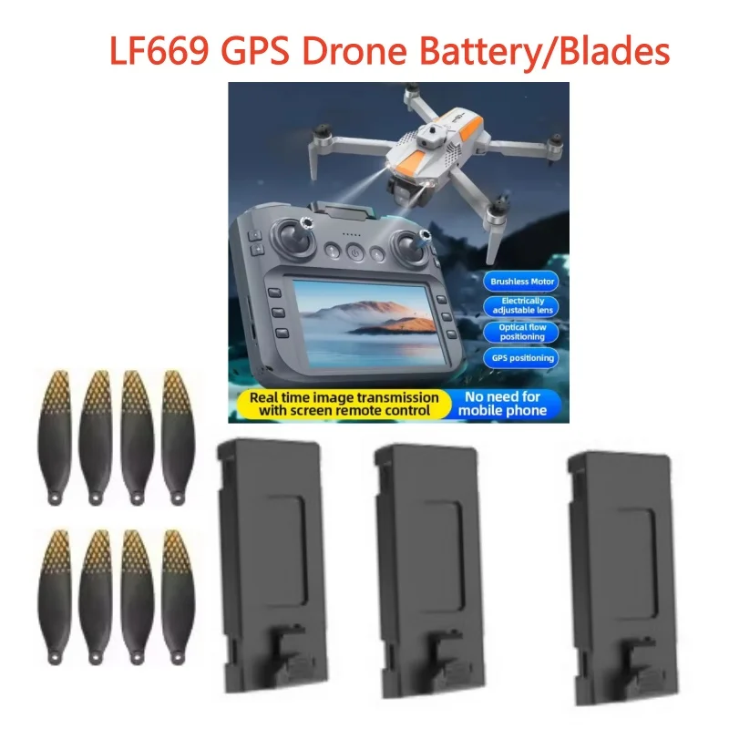 LF669 GPS Drone Battery Blades LF669 RC Drone 3.7V 1800Mah Battery/Propeller LF669 Drone Battery LF669 RC Dron Battery Blades